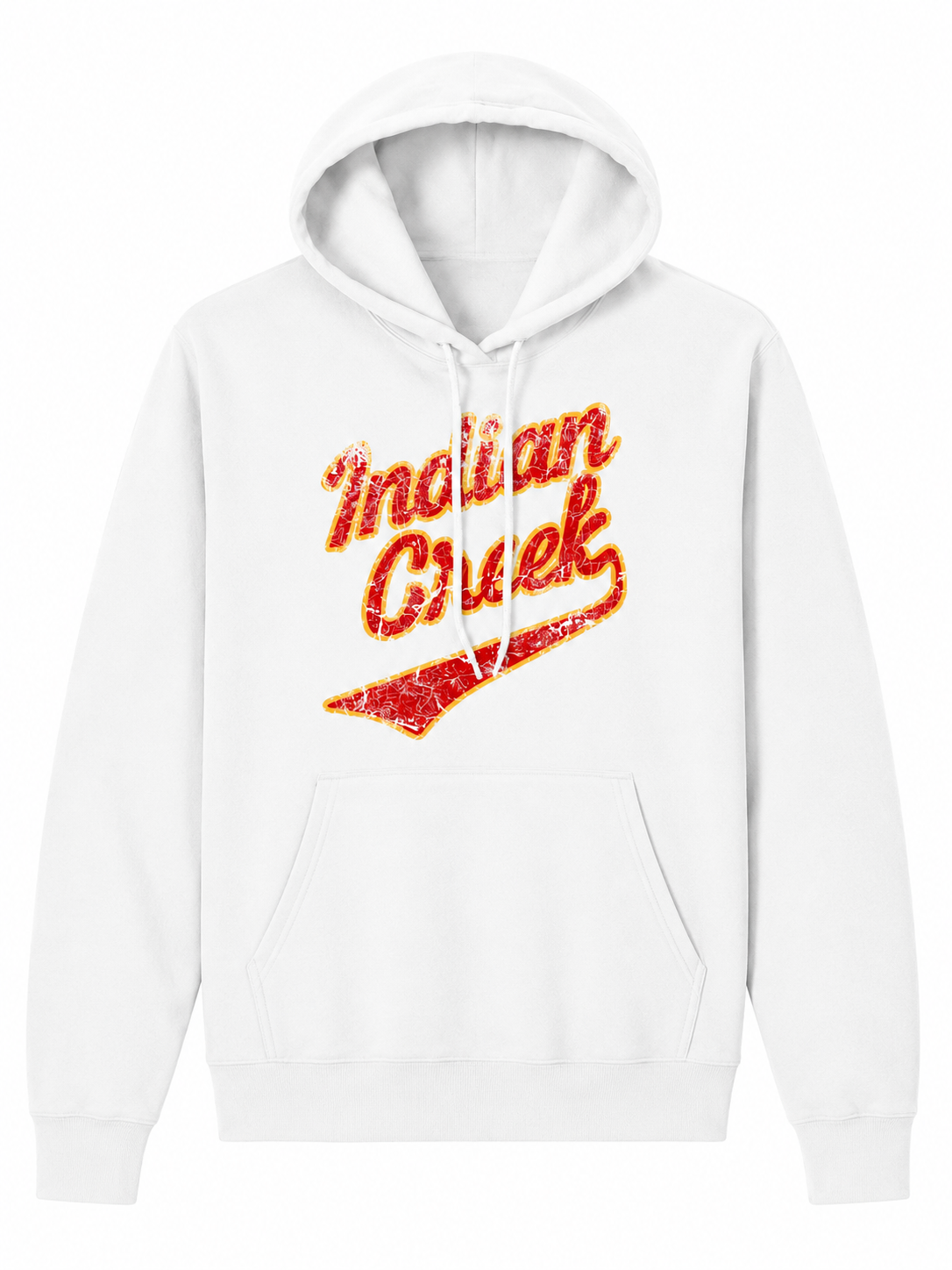 White Graphic Pullover Hoodie