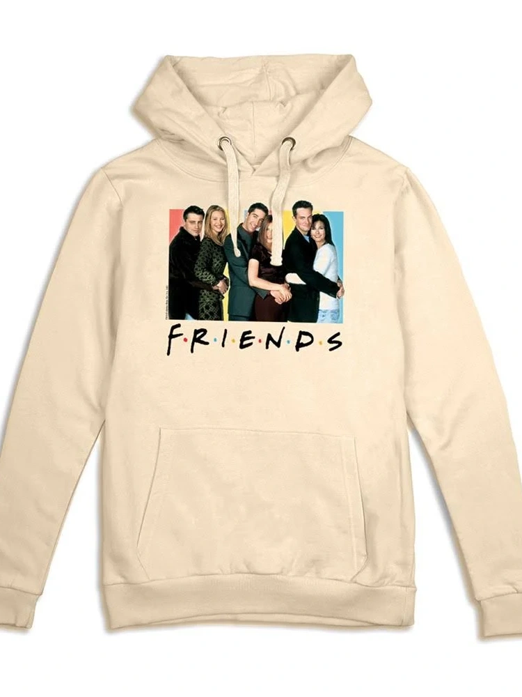 Cream Graphic Pullover Hoodie